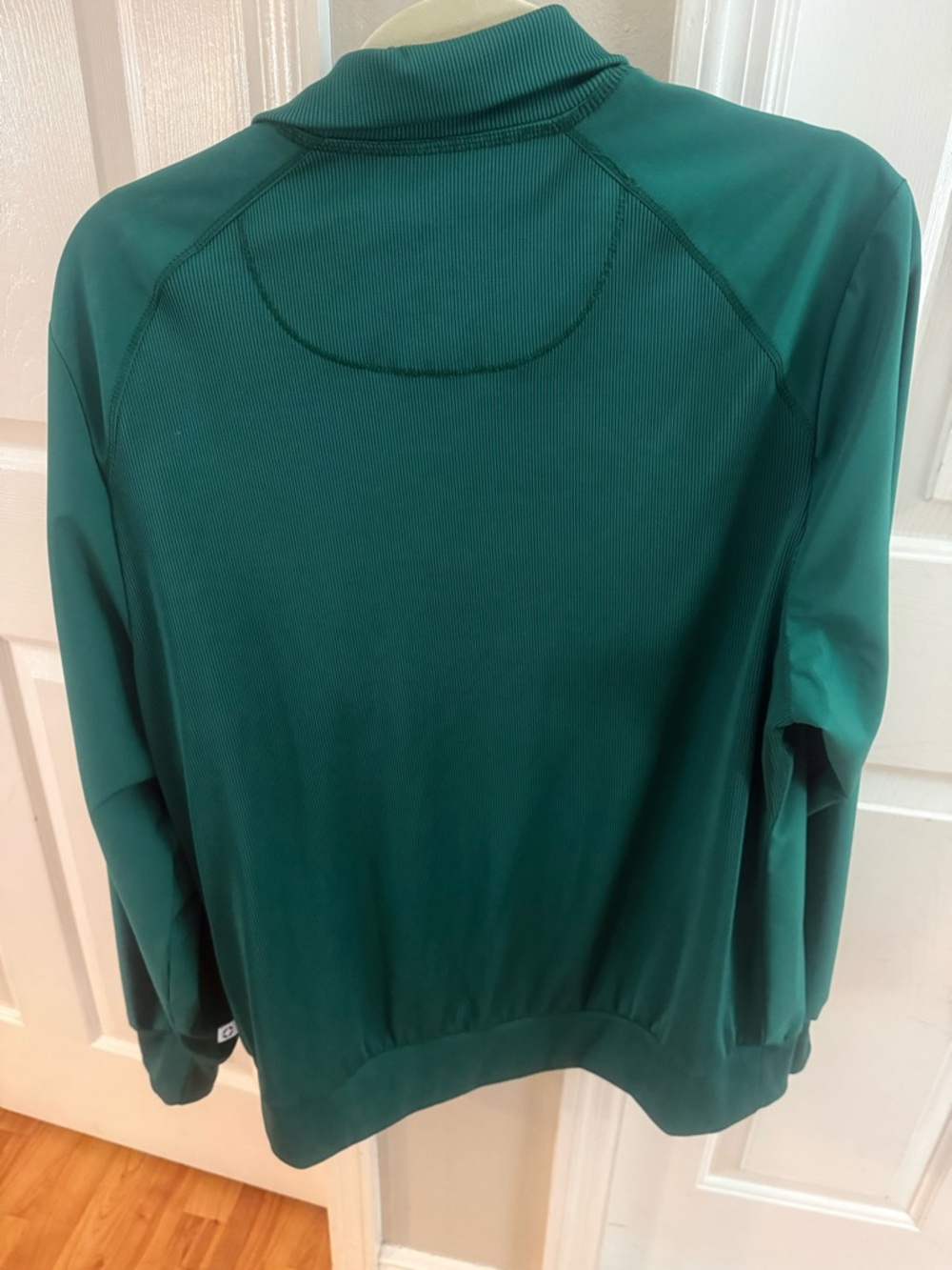 Women’s Deep Green Zip Bomber Jacket - Picture 4 of 5